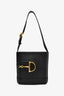 Gucci Black Leather Horsebit '73 Hasler' Shoulder Bag
