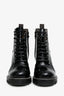 Louis Vuitton Black Patent Monogram Trim Star Trail Combat Boot Size 38