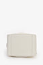 Loewe White Grained Leather Compact 'Hammock' Bag