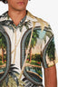 Amiri Paradise Print Button Down Short Sleeve + Short Set Size S Mens