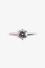 Tiffany & Co. Platinum Diamond Engagement Ring Size 5.5-6