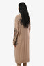 360 Cashmere Camel Cashmere Floral Print Skull Embroidered Long Cardigan Size XS