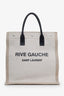 Saint Laurent Linen Canvas Rive Gauche Tote Bag