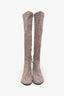 Stuart Weitzman Blush Suede 'All Day Skimmer' Knee High Boot Size 38.5