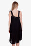 Pre-loved Chanel™ Black Silk Knit Ribbon Bow Sleeveless Knee-Length Dress Size 36