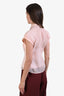 Zimmermann Bush Pink Linen Silk Crystal Sleeveless Top Size 0