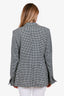 Dorothee Schumacher Black/White Gingham Double-Breasted Blazer Size 4