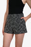 L'AGENCE Black/White Tweed High-Rise Shorts Size 4