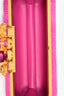 Alexander McQueen Pink Python Skull Knuckle Duster Clutch