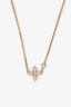 Louis Vuitton 18K Rose Gold Diamond 'Idylle Blossom' Pendant Necklace