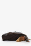 Dolce & Gabbana Brown Leather Canvas Messenger Bag