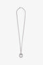 Gucci Sterling Silver Horsebit Diamantissima Pendant Necklace