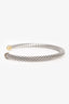 David Yurman 18K Yellow Gold/Sterling Silver Diamond Classic Cable Bracelet