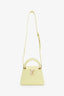 Louis Vuitton Yellow Taurillon Leather Enameled Chain Mini Capucines