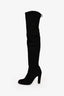 Stuart Weitzman Black Suede Over The Knee Boots Size 39