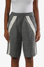 Short Louis Vuitton 2022 gris Damier Azur détaillé taille XS