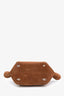 Demellier Brown Suede The Midi New York Top Handle Bag