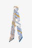 Hermès Blue/Pink/Dark Orange 'En Liberte' Twilly