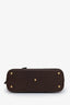 Hermès Chocolat Ostrich Bolide 35 Bag with Strap