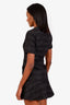 Sandro Black Tweed Wool Cotton Mini Dress Size 34