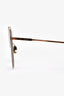 Fendi Gold Tone/Light Green Cateye Sunglasses
