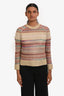 Christian Dior Gold/Multi Metallic Linen Sweater Size 2