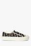 Christian Dior Green Cotton Canvas Oblique Embroidered Walk'N'Dior Sneakers Size 35