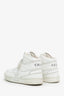Celine White Leather Logo Hightop Sneakers Size 38
