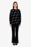 Off-White Black/White Side Stripe Wide Leg Track Pants Size S