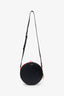 Thom Browne Black Leather Circular Crossbody Bag