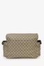 Gucci Brown Coated Canvas GG Logo Messenger Bag