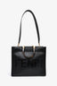 Fendi Black Leather Medium Sunshine Shopper Tote with Strap