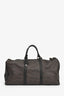 Moschino Brown Canvas Logo Duffle Bag