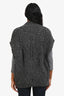 Brunello Cucinelli Grey Alpaca Sleeveless Sweater Size S