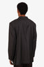 Loro Piana Grey Pinstripe Single-Breasted Blazer Estimated Size S Mens