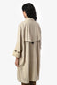 Brunello Cucinelli Cream Suede 3/4 Sleeve Trench Size 40