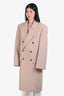 Wardrobe NYC x Hailey Bieber Beige Wool Oversized Coat Size S