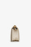 Pre-loved Chanel™ 2018-2019 Ivory Caviar Leather Medium Boy Bag