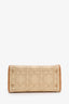 Christian Dior 2021 Beige/Brown Raffia Medium Lady Dior Bag with Strap