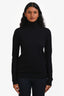 Toteme Navy/Black Knit Turtleneck Sweater Size S
