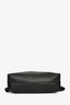 Loewe Black Leather Medium Flamenco Clutch with Leather + Canvas Strap