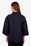 Christian Dior Black Nylon Macrocannage Bar Jacket Size 8
