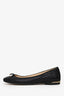 Jimmy Choo Black Sparkly Fabric Flats Size 37.5