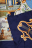 Hermès Blue/Yellow Silk Scarf