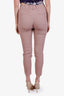 Brunello Cucinelli Mauve Silk Straight Leg Pants Size 2