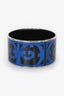 Hermès Black/Blue Enamel Bangle Bracelet PHW