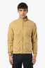 Loro Piana Tan Kidskin Zip-Up Jacket Size M Mens