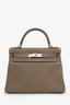 Hermès 2016 Etoupe Togo Leather Kelly 28 With Strap SHW