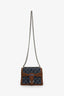 Gucci Blue Denim GG Brown Leather Trim Mini Dionysus Chain Bag