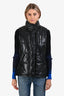 Barbara Bui Black Lambskin Puffer Vest Size 40